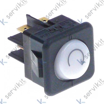 Pulsador basculante ciclo lavado 25x25mm 230v 16a