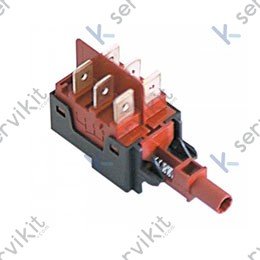 Pulsador conmutado 230v bipolar ø6mm