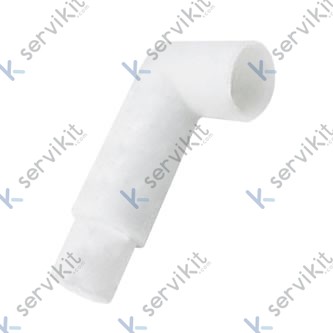 Racor codo plástico brazo de lavado Linea Blanca