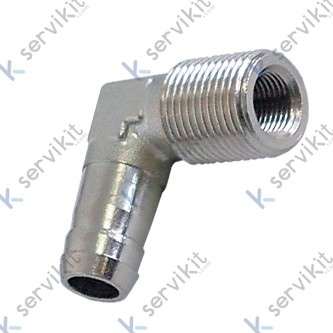 Racor codo 3-8 m x 1-8 h macho manguera Ø12mm lavavajillas industrial