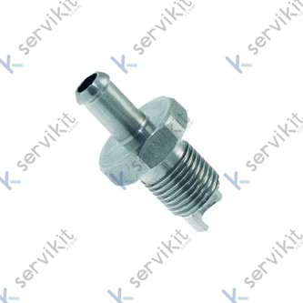Racor presión largo inox 3/8 Ø10mm Línea Blanca