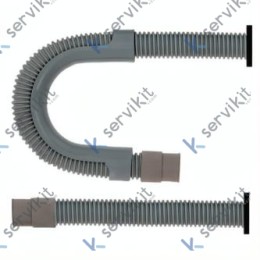 Manguera Desagüe Ø27/Ø21x1700mm M-M T°90°C