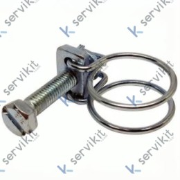 Abrazadera Tubo Flexible Ø15/18mm Acero ZINC.