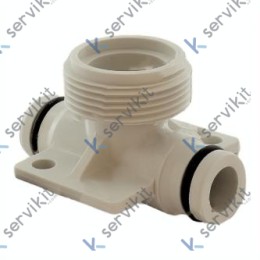Racor T Plástico Ø24/Ø15x80mm