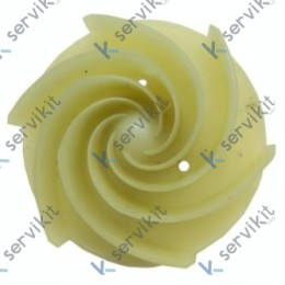 Turbina Ø75mm h:27mm Soporte Eje Ø8mm