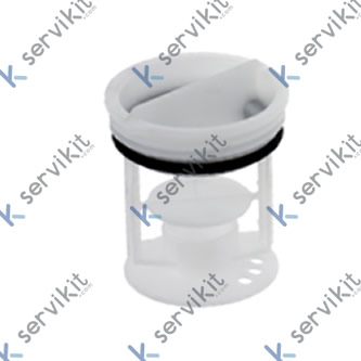 Filtro branco da bomba para máquina de lavar BEKO