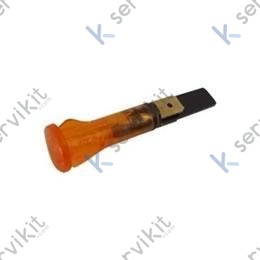 Piloto luminoso ámbar faston ø10mm 230V