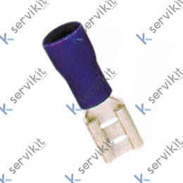 Terminal faston aislado hembra 4.8 2.5mm azul(100unds)