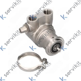 Bomba abrazadera inox 3/8"gas 400l/h by-pass