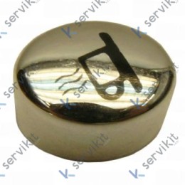 Botón Cromado Para Interruptor Taza