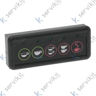 Botonera electronica maquina de cafe 5 teclas Gicar