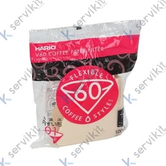 Filtro papel 1-2 tazas blanco V60 (100u)