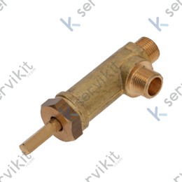 Grifo vapor-agua eje 7x7mm 3-8 Azkoyen