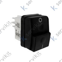Interruptor doble negro para máquina de café