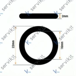Junta Metaloplástica Ø22/Ø16x2mm