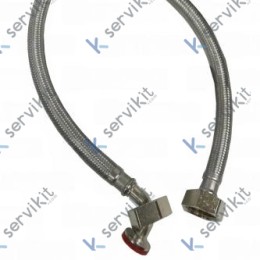 Manguera Flexible Inox 1.5m Acodada 3/4x3/4
