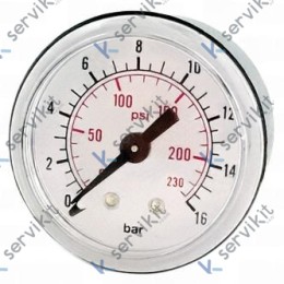 Manometro 16KG 1/8 Ø40mm Comprobador Presio