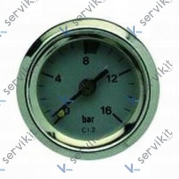 Manometro 16bar 1/8 Ø41mm Kb Moderna
