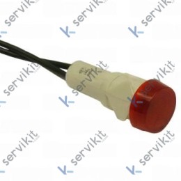 Piloto Rojo 230V Ø12mm Resistencia