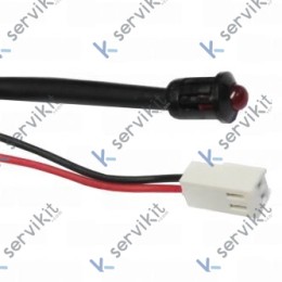 Piloto Rojo Ø8mm 230V Nivel Termo