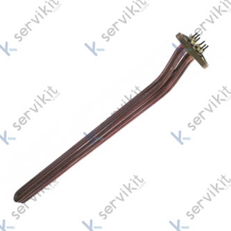 resistencia 5500W 230V espirales 3 montaje ø 46mm dist. del agujero 60mm L 545mm An 39mm H 61mm