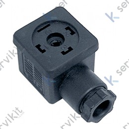 Conector bobina electroválvula 28x28mm 230v