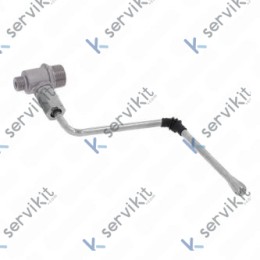 Tubo Vapor Completo Inox Ø8x305mm h=215mm