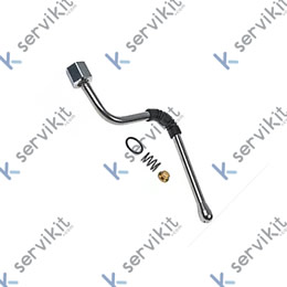 Tubo de vapor rosca 3/8" inox