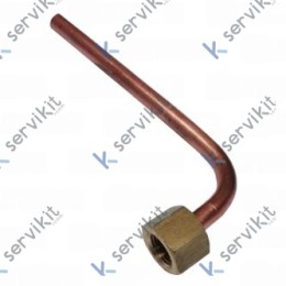Tubo Cobre Descarga Electrovalvula 1/8