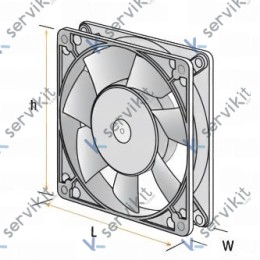 Ventilador Axial 24V Dc 1.2W 2500rpm 60x60mm