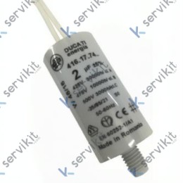 Condensador 450V 50/60Hz 2µF Con Cable 150mm