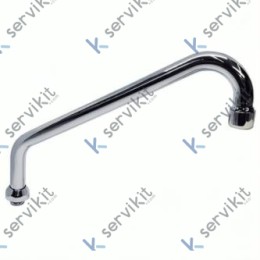 Caño En C Orientable 250x18mm Grifo Sobremesa