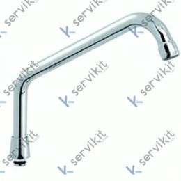 Caño En C Orientable 250x20mm Grifo Sobremesa
