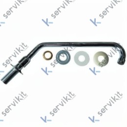 Caño En C Orientable 260mm Rosca 3/4 pulg.