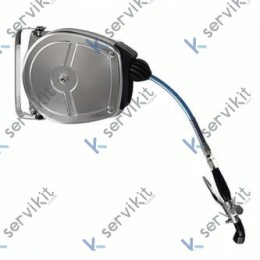 Manguera Enrollable Colgante Mural Inox 5m