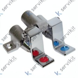 Pedal Doble Agua FRÍA/CALIENTE B-502 1/2