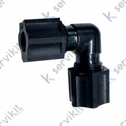 Racor codo 3/8x3/8