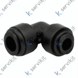 Racor Codo Conexión Rápida Ø8/10mm