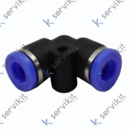Racor Codo Conexión Rápida Ø6mm